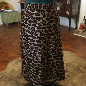Vintage Handmade Leopard Skirt